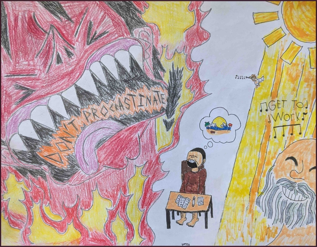 Procrastination Drawing
