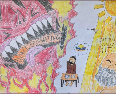 Procrastination Drawing